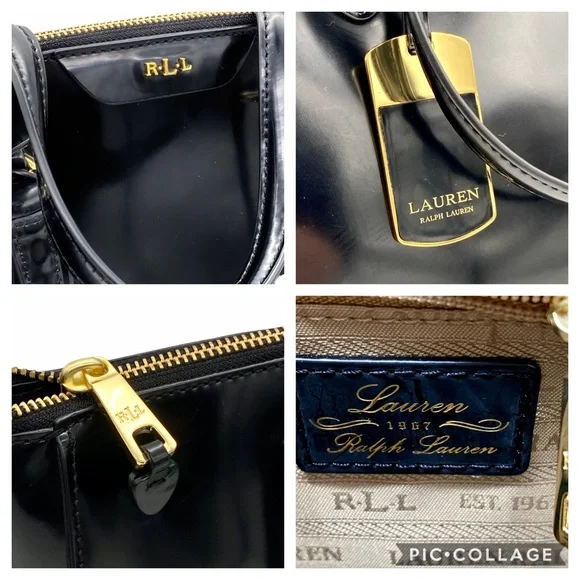 LAUREN Ralph Lauren Winford SP Convertible Satchel Handbag & Wallet Set - Picture 10 of 15